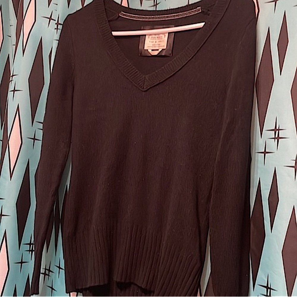 Angora & Wool Blend V-neck Pullover Old Navy Sweater-sz sm